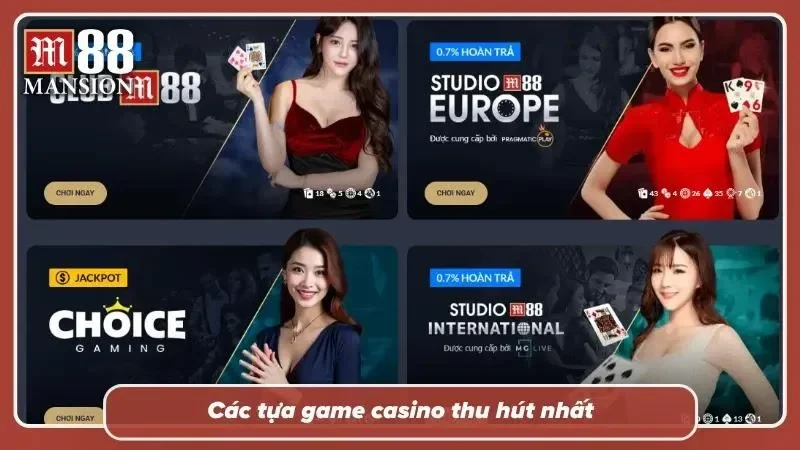 Mỗi trò chơi đều phù hợp với một phong cách xuống tiền riêng