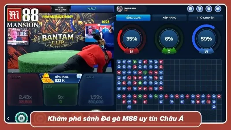 Không gian trải nghiệm đá gà trực tuyến chuyên nghiệp