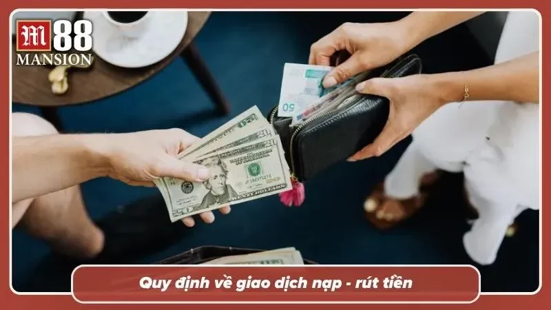 Bảng biểu thống kê các phương thức nạp rút tiền