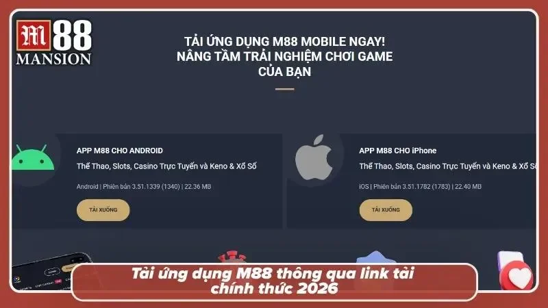 Chia sẻ link M88 chính thức từ nhà cái
