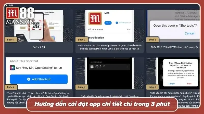 Hướng dẫn tải M88 chi tiết tại các hệ điều hành