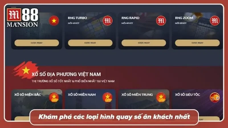 Những hình thức quay số trực tuyến được nhiều người chơi lựa chọn